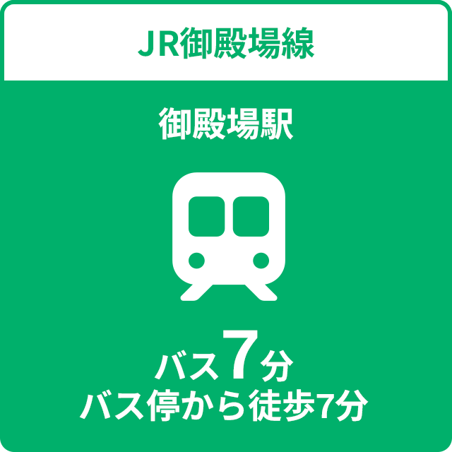 JR御殿場線 御殿場駅 バス7分 バス停から徒歩7分